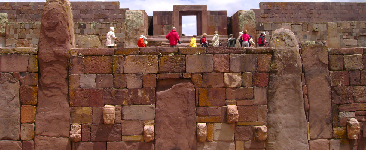Ruínas de Tiwanaku na Bolívia