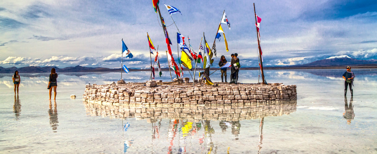 Tourism at the Uyuni Salt Flat