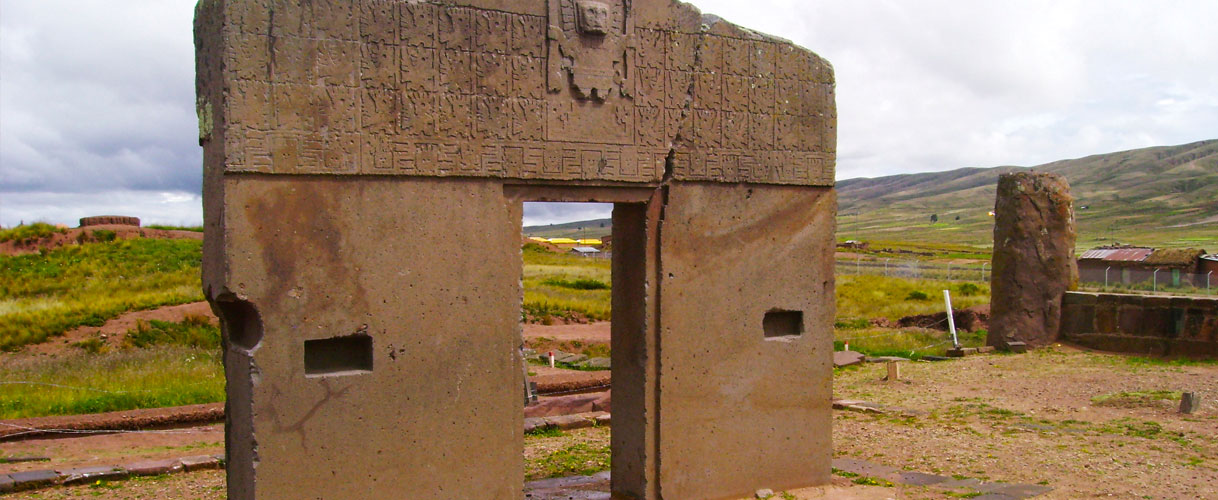 Ruínas de Tiwanaku na Bolívia